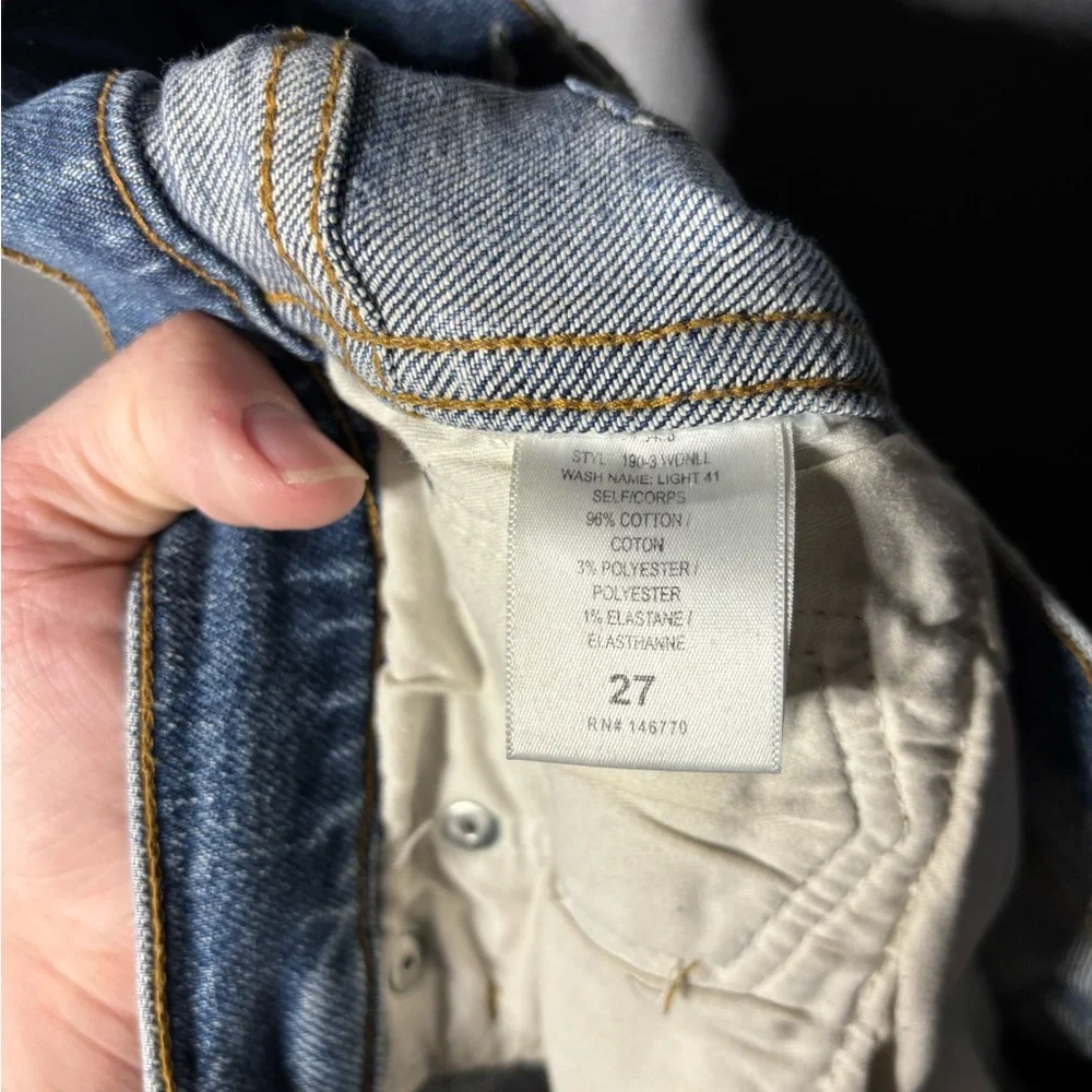 Re/done Originals Double Needle Long in Light 41 Women’s Size 27 - Picture 6 of 6